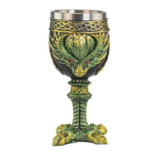 Load image into Gallery viewer, Green Dragon Goblet front side displayed on a white background - Down To Earth