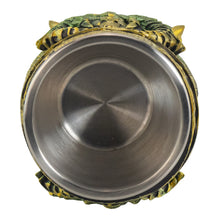 Load image into Gallery viewer, Green Dragon Goblet inside of the goblet displayed on a white background - Down To Earth