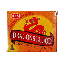 Load image into Gallery viewer, Dragons Blood HEM Incense Cones - Down To Earth