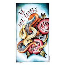 Load image into Gallery viewer, Eight Coins' Tattoo Tarot The Lovers Card - Down To Earth