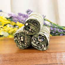 Load image into Gallery viewer, Eucalyptus Smudge Stick Group Photo on a style background - Down To Earth