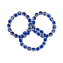Load image into Gallery viewer, Dark Blue Evil Eye Bracelet Beaded Bracelets - Down To Earth