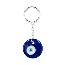Load image into Gallery viewer, Evil Eye Key Chain on a white background - Down to Earth