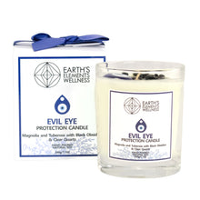 Load image into Gallery viewer, Evil Eye Protection Candle with packaging displayed on a white background - Down To Earth