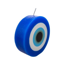 Load image into Gallery viewer, Evil Eye Round Candle Skewed - Down To Earth