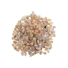 Load image into Gallery viewer, "Top-down view of Flower Agate Crystal Chips on a white background," - Down to Earth.