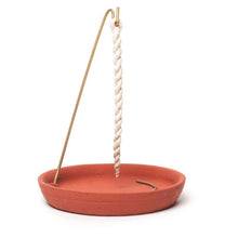 Load image into Gallery viewer, Frankincense Rope Incense on Burner - Down To Earth