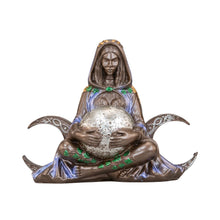 Load image into Gallery viewer, Gaia Moon Statue with white background front side - Down to Earth