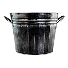 Load image into Gallery viewer, Gardener Select Metal Bucket Planter front facing on a white background - Down to Earth