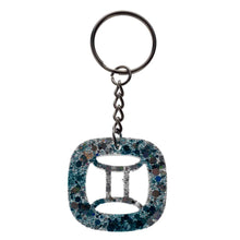 Load image into Gallery viewer, Gemini Zodiac Resin Keychain - Down To Earth