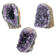 Load image into Gallery viewer, Amethyst Cut Base Geode Cluster large on a white background group photo - Down to Earth