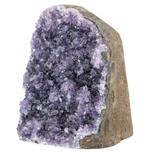 Load image into Gallery viewer, Amethyst Cut Base Geode Cluster large on a white background photo - Down to Earth