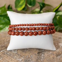 Load image into Gallery viewer, Gold Sandstone Crystal Energy Bracelets 4mm, 6mm and 8mm - Down To Earth