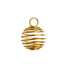 Load image into Gallery viewer, Gold Crystal Spiral Cage Holder - Down To Earth