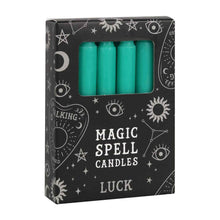 Load image into Gallery viewer, Green Luck Spell Candles - Down To Earth