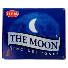 Load image into Gallery viewer, HEM Incense Cones The Moon on a white background - Down to Earth