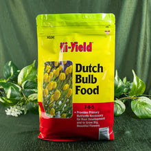 Load image into Gallery viewer, Hi-Yield Dutch Bulb Food with plants displayed on a styled background - Down to Earth