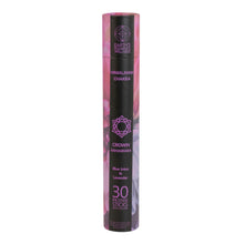 Load image into Gallery viewer, Himalayan Chakra Incense Sticks w/Burner Crown front side of packaging displayed on a white background - Down To Earth