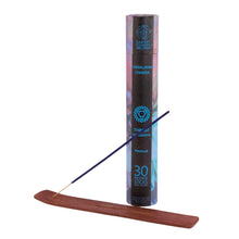 Load image into Gallery viewer, Himalayan Chakra Incense Sticks w/Burner Throat displayed on a white background - Down To Earth