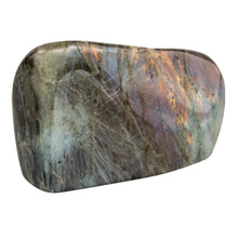 Load image into Gallery viewer, Labradorite Freeform 1 and a quarter pounds on a white background front facing angle - Down to Earth