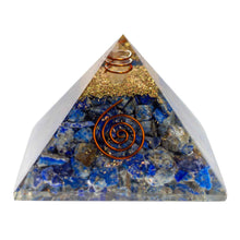 Load image into Gallery viewer, Lapis Lazuli Orgone Crystal Chip Pyramid - Down To Earth