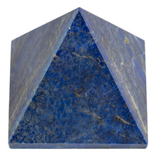 Load image into Gallery viewer, 2" Lapis Pyramid different variation on a white background high angle - Down to Earth