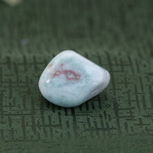Load image into Gallery viewer, Tumbled Larimar on a green cloth - Down to Earth