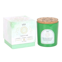 Load image into Gallery viewer, Leo Zodiac Candle with Crystals and Matching Gift Box - Down To Earth