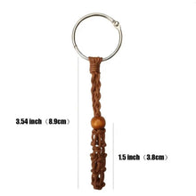 Load image into Gallery viewer, Macrame Adjustable Crystal Holder Keychain Measurements - Down To Earth