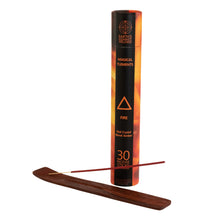 Load image into Gallery viewer, Magical Elements Incense Sticks w/Burner Fire displayed on a white background - Down To Earth
