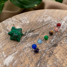 Load image into Gallery viewer, Malachite Merkaba Pendulum Styled - Down To Earth