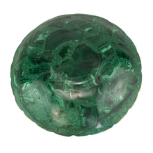Load image into Gallery viewer, Malachite Round Bowl bottom white background - Down To Earth