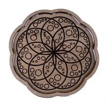 Load image into Gallery viewer, Mandala Tray front facing on a white background - Down To Earth