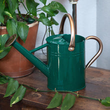 Load image into Gallery viewer, Metal Garden Watering Can on a table with plants displayed on a styled background - Down to Earth