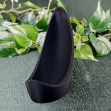 Load image into Gallery viewer, Mini Crescent Moon Planter front side with plants on a styled background - Down to Earth