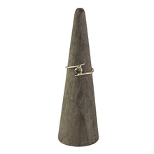Load image into Gallery viewer, Moldavite Ring #5 on a white background - Down To Earth