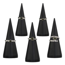 Load image into Gallery viewer, Moldavite Ring group photo displayed on a white background - Down to Earth