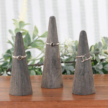 Load image into Gallery viewer, Moldavite Ring group photo displayed on a styled background - Down to Earth