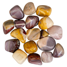 Load image into Gallery viewer, Tumbled Mookaite Crystals on a white bakground - Down To Earth