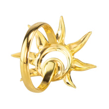 Load image into Gallery viewer, Moon & Sun Adjustable Ring Back Facing on a white background - Down To Earth