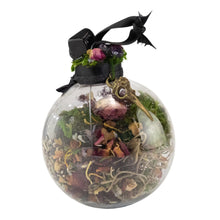 Load image into Gallery viewer, Morrigan Witch Ball front facing showing the charm displayed on a white background - Down To Earth
