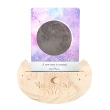Load image into Gallery viewer, Mystical Hand Crescent Moon Tarot Card Holder with Card - Down To Earth
