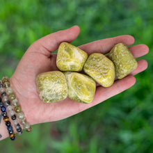 Load image into Gallery viewer, New Jade Tumbled in palm of hand - down to earth