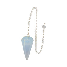 Load image into Gallery viewer, Opalite Pendulum on a white background - Down to Earth