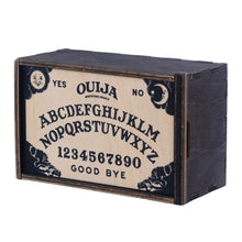 Load image into Gallery viewer, Ouija Board Wooden Box side facing on a white background- Down To Earth