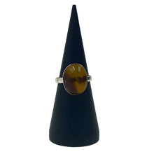 Load image into Gallery viewer, Oval Amber Crystal Ring - Down To Earth