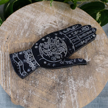 Load image into Gallery viewer, Palmistry Hand Incense Burner top down on a style background - Down To Earth