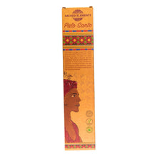 Load image into Gallery viewer, "Back of Sacred Elements Palo Santo 10pk Incense Sticks on a white background," - Down to Earth.
