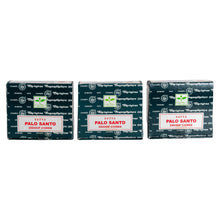 Load image into Gallery viewer, "Three packages of Palo Santo Dhoop Cones on a white background," - Down to Earth.