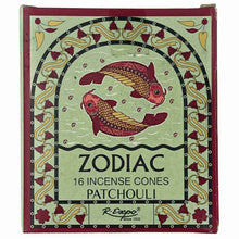 Load image into Gallery viewer, Pisces Patchouli Zodiac Incense Cones - Down To Earth
